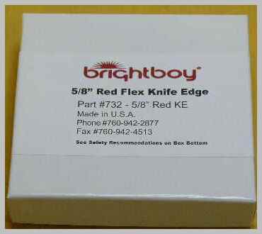 Knife Edge Wheels, red Flex (100)