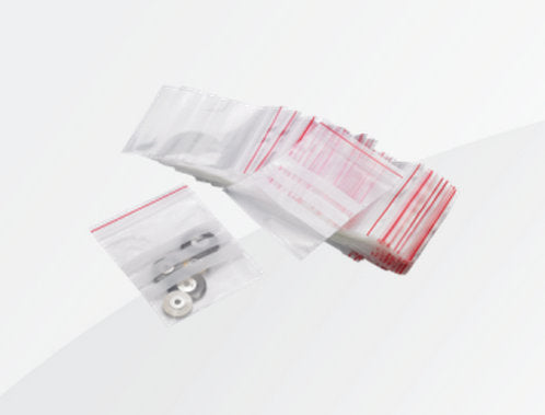 Plastic Bags, 50x75mm write-on