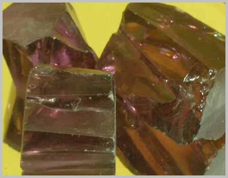 Cubic Zirconia, yellow-green/Amethyst c/ch