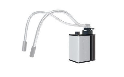 LED Cold light source with twin guides