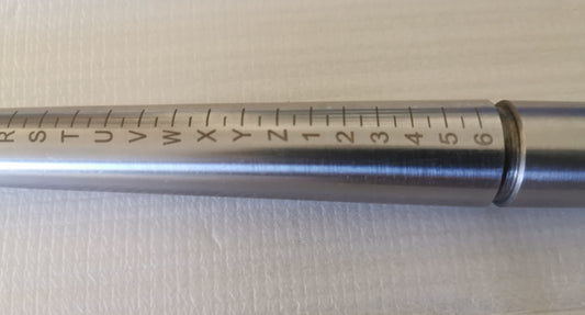 Ring mandrel, A-Z, 1-6