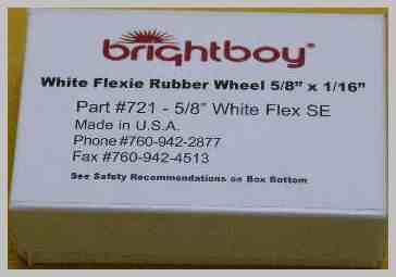 Square Edge Wheels,white Flex (100)