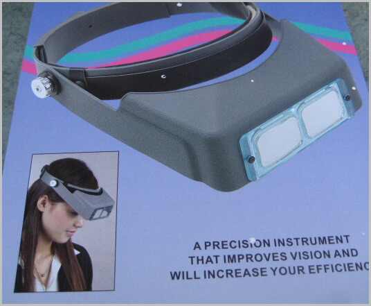 Head-Visor, 4 optical Glass lenses – Rubyvale Cut and Slice